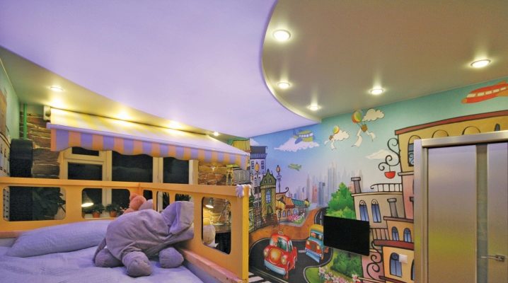  Zweistöckige Decke im Kinderzimmer
