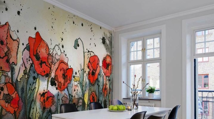  Photowall-paper in an interior of kitchen