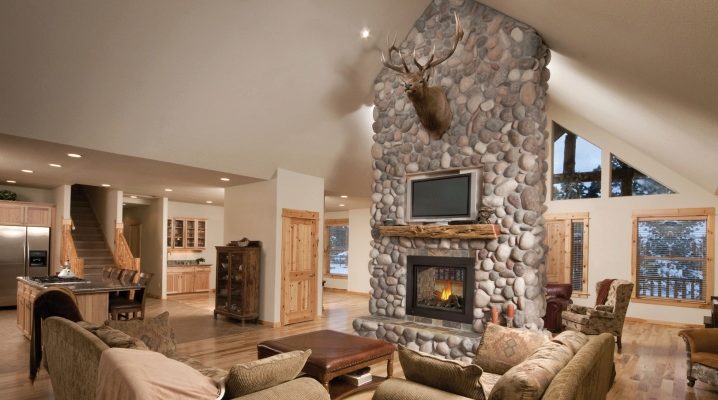  Cheminée avec chauffe eau