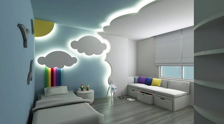 Stretch ceilings in the nursery