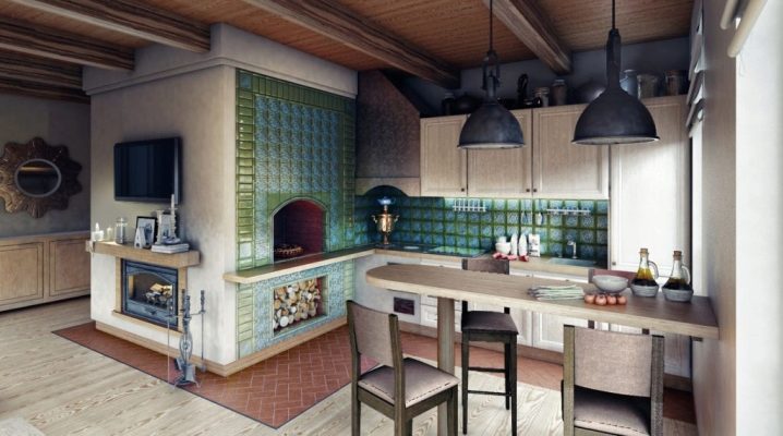  Cuisinière russe avec cheminée