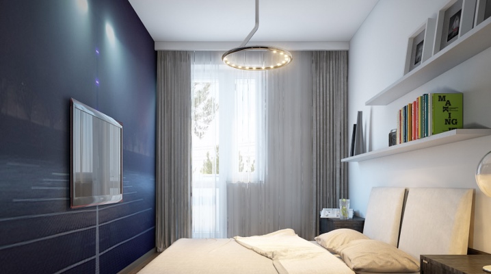  Conception de la chambre à coucher 13 mètres carrés. m