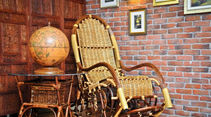  Rattan Schaukelstuhl