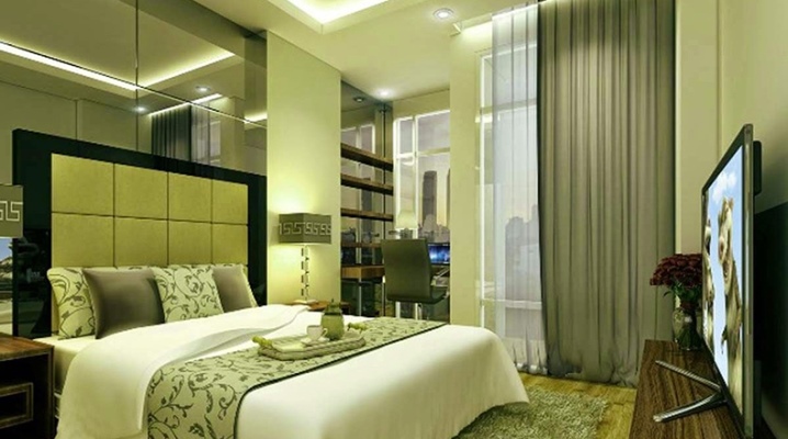  Papier peint vert dans la chambre