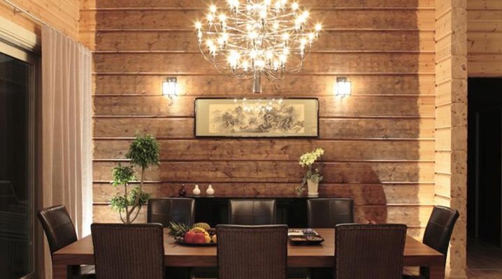  Beleuchtung in einem Holzhaus