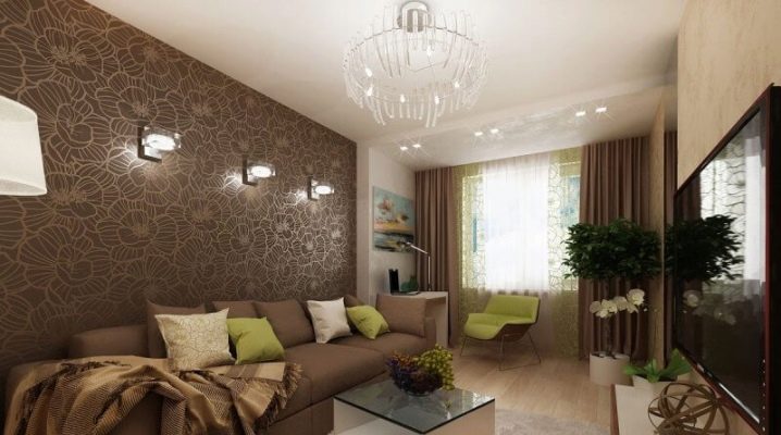  Conception du papier peint combiné pour la salle