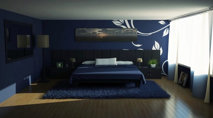  Originaler Stil mit Tapeten in dunklen Farben.