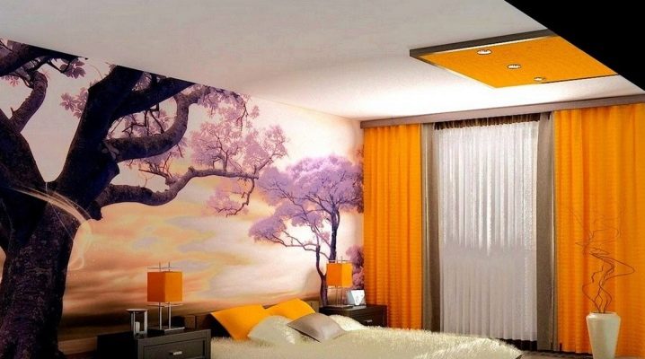 Stilvolle Tapete mit Sakura im Innenraum