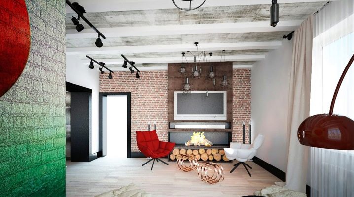  Loft-Stil Wohnzimmer: Innenausstattung
