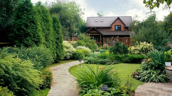  Landschaftsdesign des Ferienhauses: schöne Design-Ideen