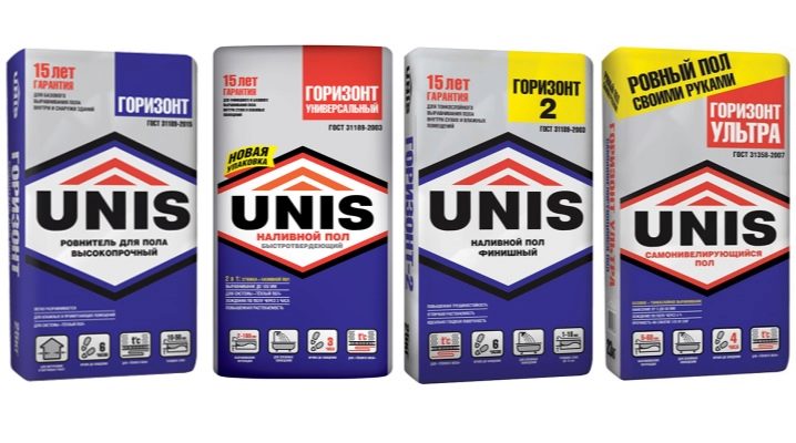  Unis floor horizon: types of mixtures, features of the application