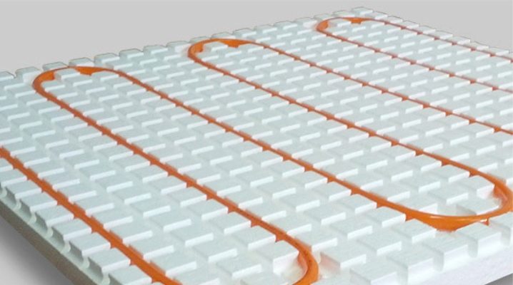  Features of mats for a warm water floor