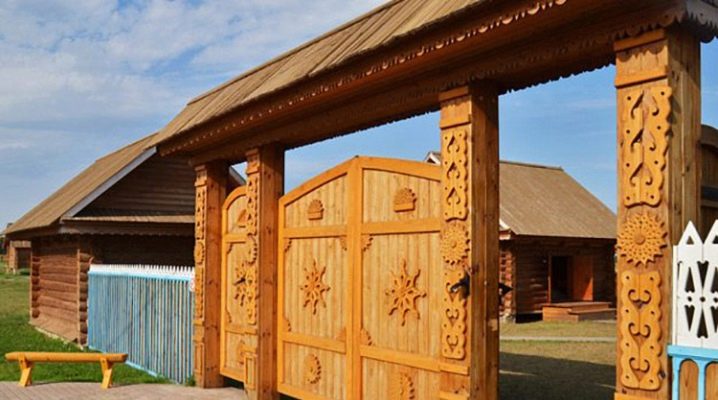  Wooden gates: advantages and manufacturing technology
