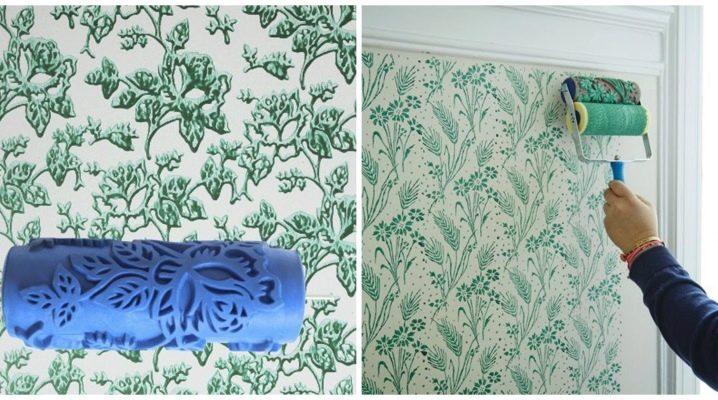  Rouleaux texturés pour la peinture des murs: caractéristiques d'utilisation