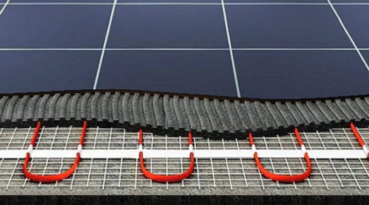  How to lay the heating mats for a warm floor under the tile?