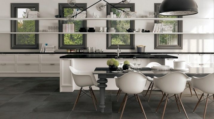 Große Bodenfliesen: schöne Optionen im Innenraum