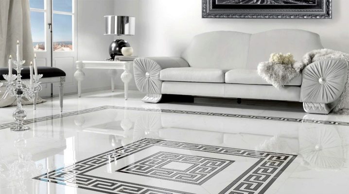  Verkleidung der Fliesen auf dem Fußboden: Ausrüstungsbeschreibungen