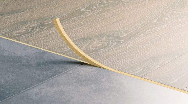  Cork Kompensator zwischen Fliese und Laminat: Merkmale der Verwendung