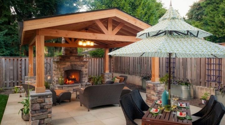  Laube mit Grill auf dem Land: Beispiele für Gebäude und Herstellungsverfahren