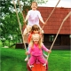  Children's wooden swing