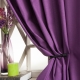  Rideaux lilas dans la chambre