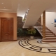  Design of a hall in a private house with a staircase