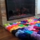  Tapis de pompons