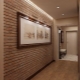  Wallpaper in the hallway with imitation brick