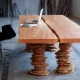  Pieds de table en bois
